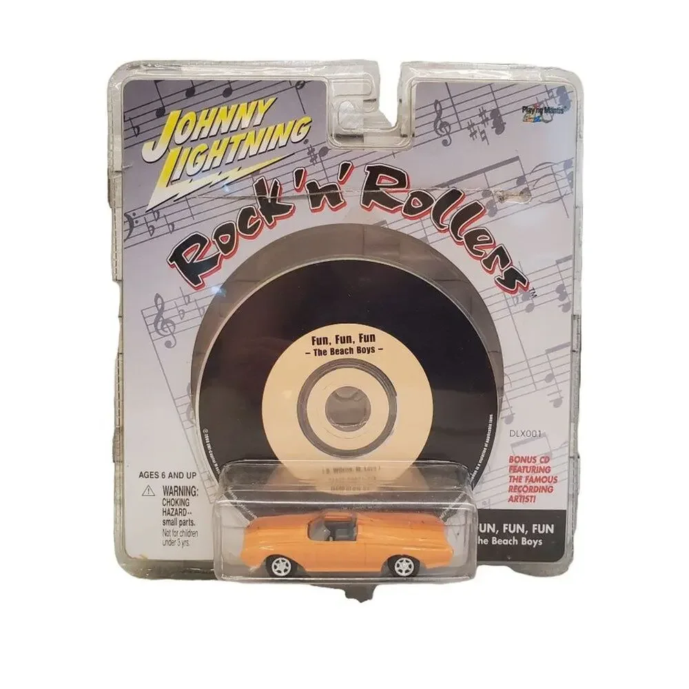 Johnny Lightning Rock'N'Rollers Car  & Beach Boys CD